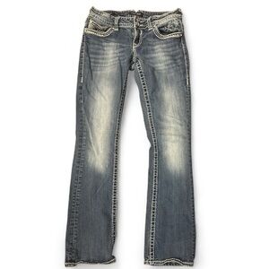 Vigoss Women's Faded Blue Boot Cut Jeans